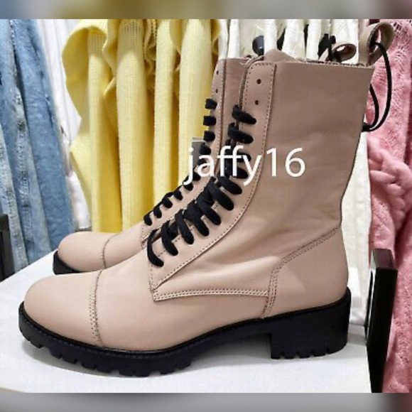 LACED LEATHER ANKLE BOOTS TRF - Picture 7 of 10